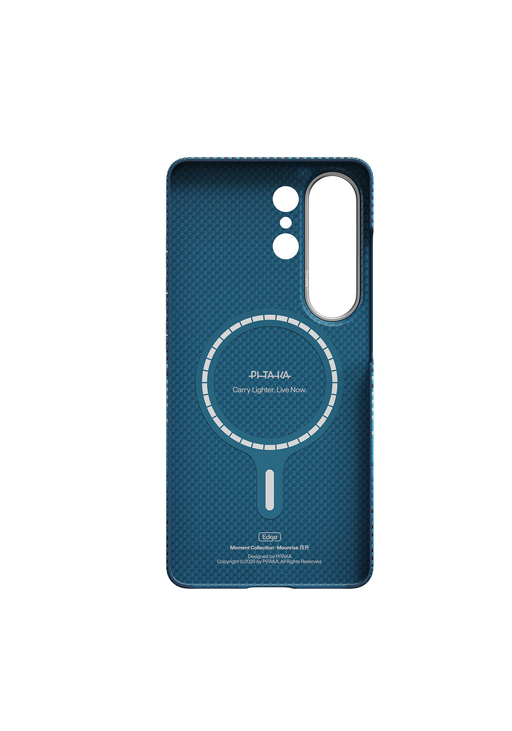 Galaxy S26 Ultra Kılıf Manyetik Şarj Uyumlu Aramid Karbon Fiber Pitaka Tactile Woven Sunset-Moonrise Serisi Kapak