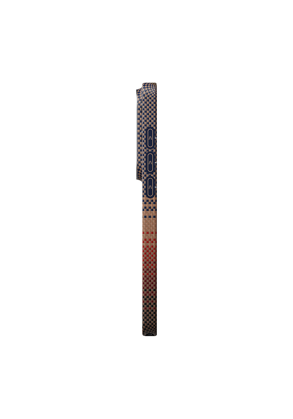 Galaxy S26 Ultra Kılıf Manyetik Şarj Uyumlu Aramid Karbon Fiber Pitaka Tactile Woven Sunset-Moonrise Serisi Kapak