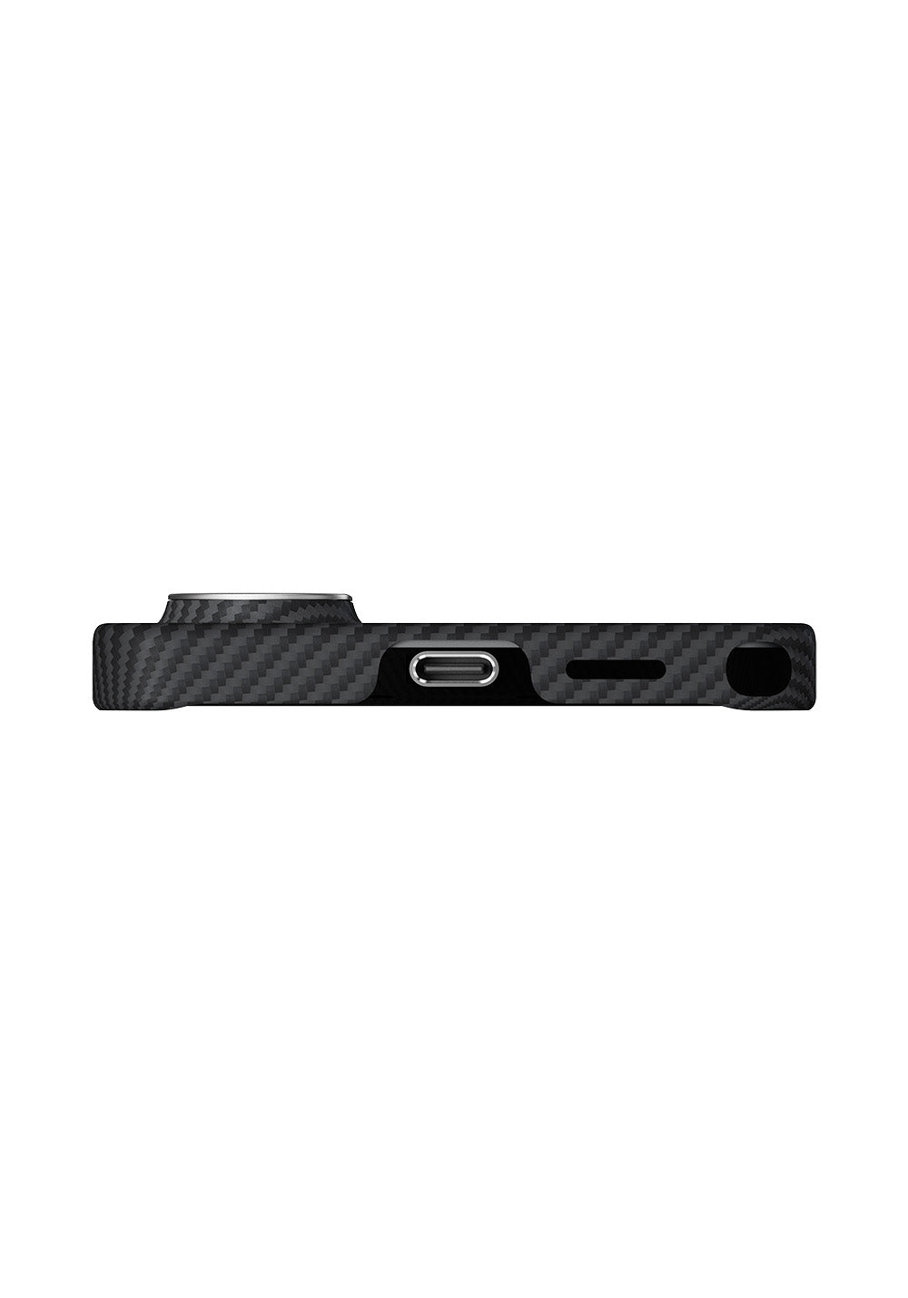 Galaxy S26 Ultra Kılıf Manyetik Şarj Uyumlu 600D Aramid Karbon Fiber Pitaka Ultra-Slim Classic Serisi Black-Grey Twill Kapak