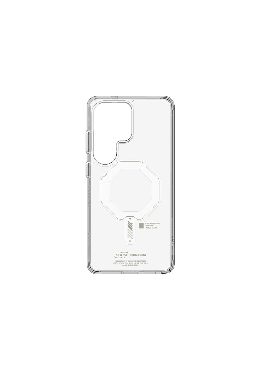 Galaxy S26 Ultra Kılıf Manyetik Şarj Uyumlu Şeffaf Airbag Tasarımlı Skinarma Saido Mag-Charge Nightglow Kapak