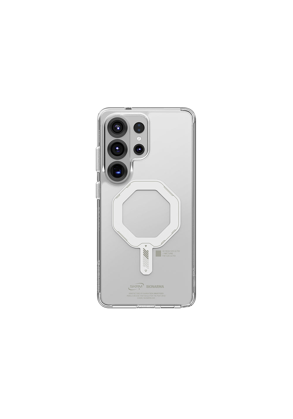 Galaxy S26 Ultra Kılıf Manyetik Şarj Uyumlu Şeffaf Airbag Tasarımlı Skinarma Saido Mag-Charge Nightglow Kapak