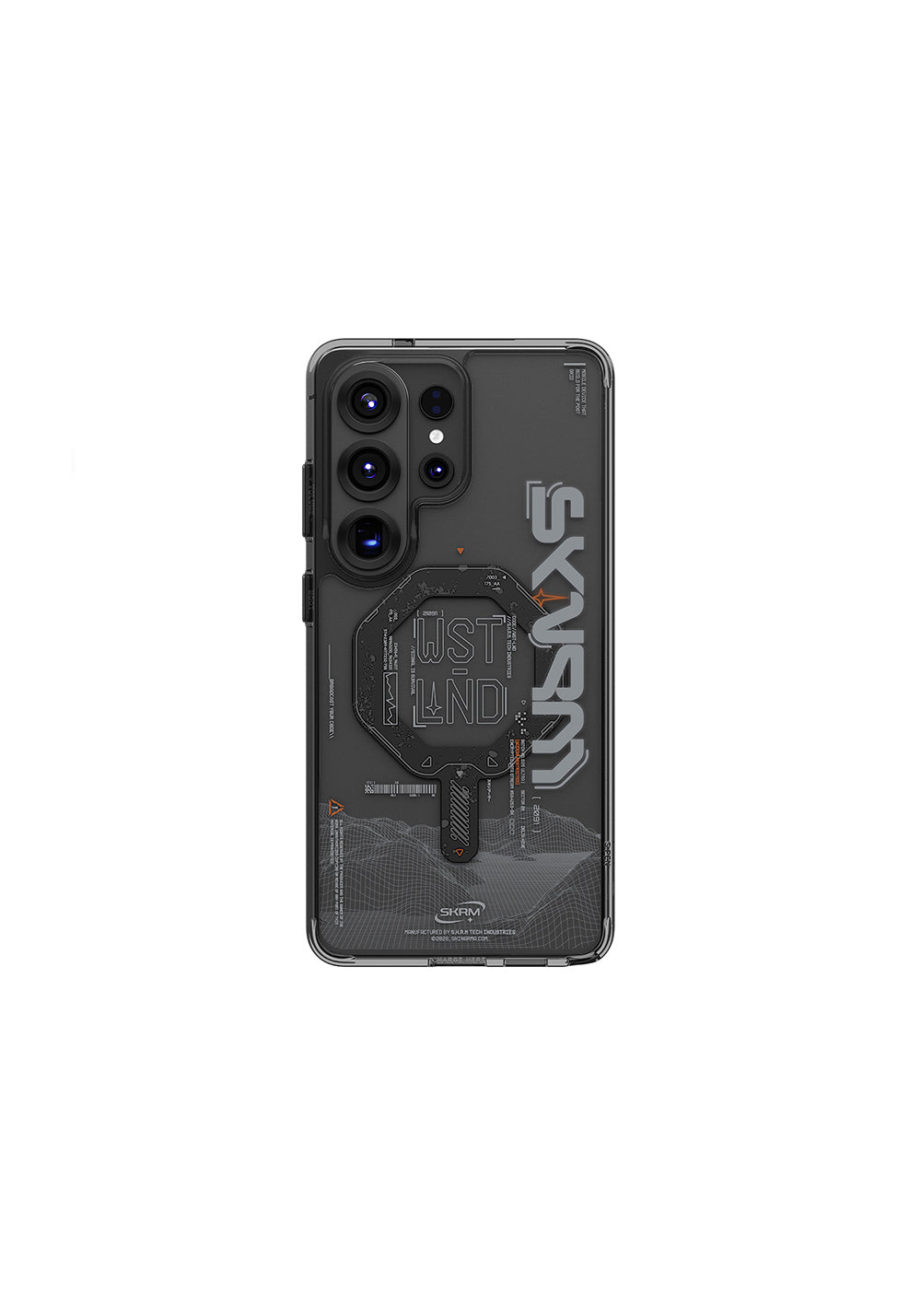 Galaxy S26 Ultra Kılıf Manyetik Şarj Uyumlu Yazı Desenli Airbag Tasarımlı Skinarma Sonix Kapak