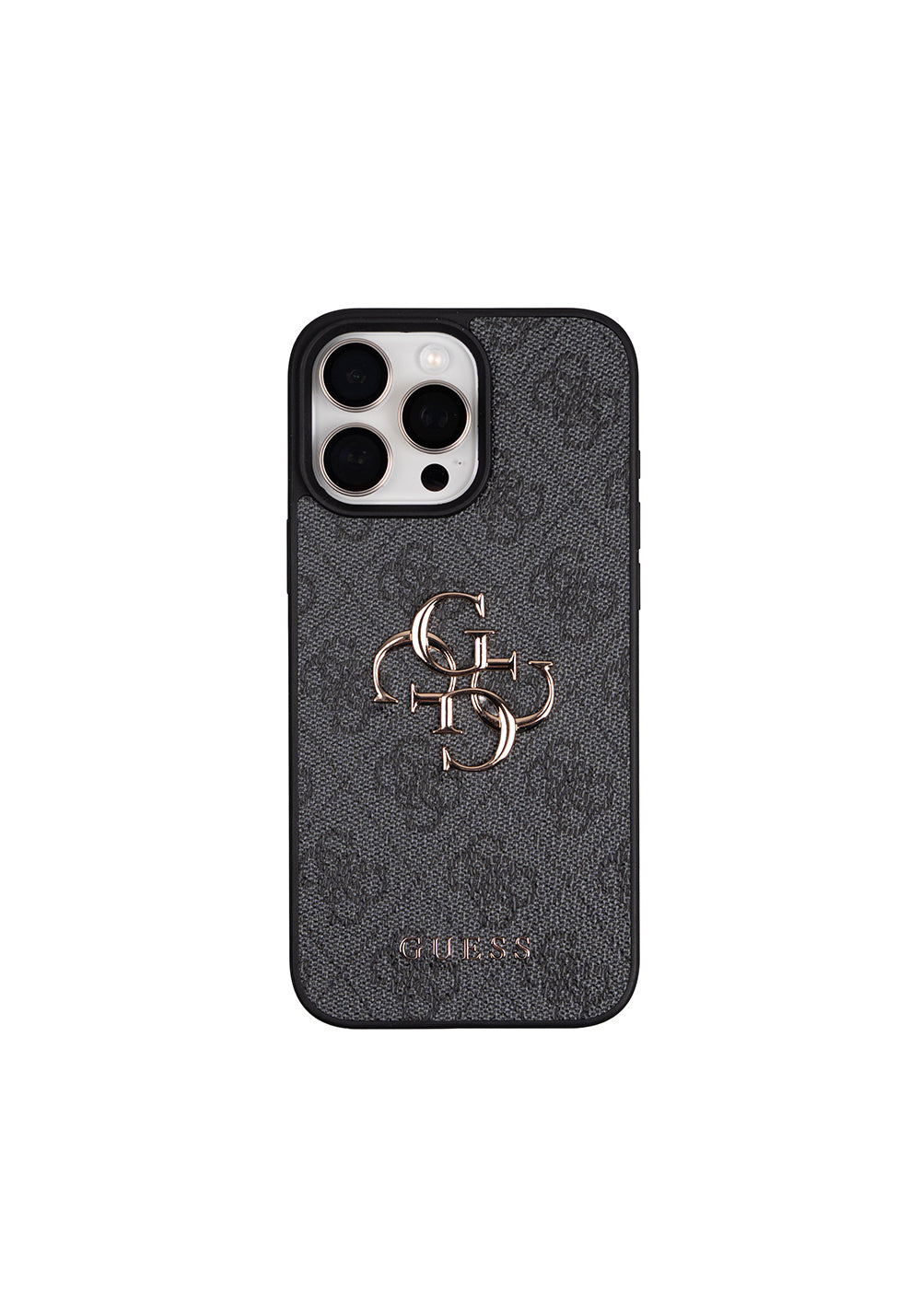 Apple iPhone 16 Pro Max Kılıf Guess Orijinal Lisanslı 4G Büyük Metal Logolu Kalın Askılı Kapak