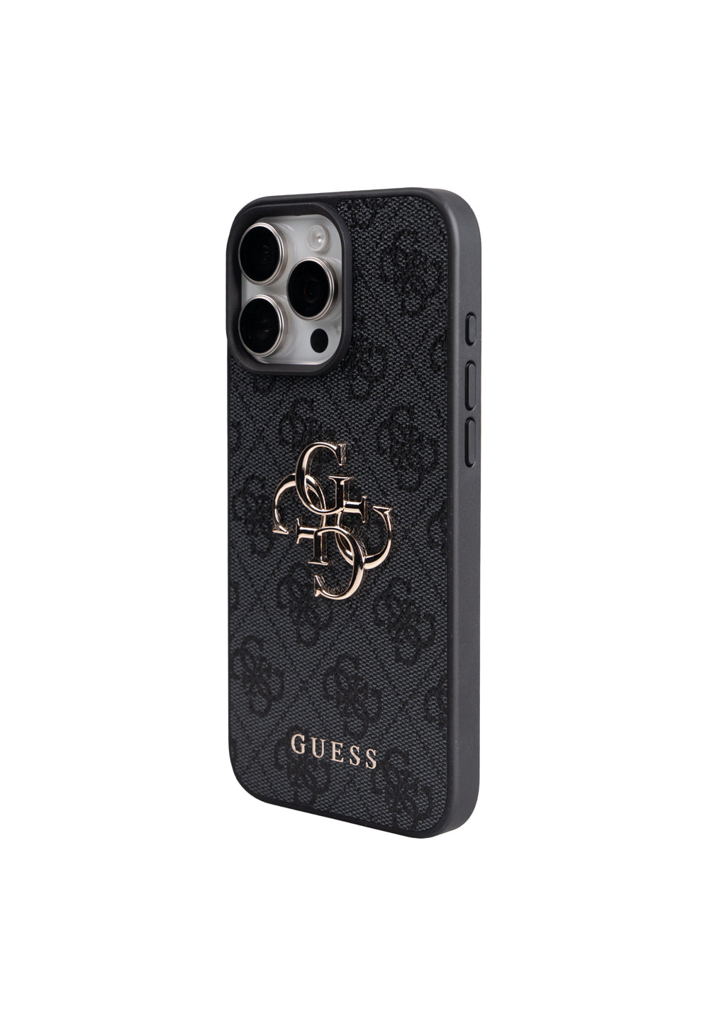 Apple iPhone 16 Pro Max Kılıf Guess Orijinal Lisanslı 4G Büyük Metal Logolu Kalın Askılı Kapak