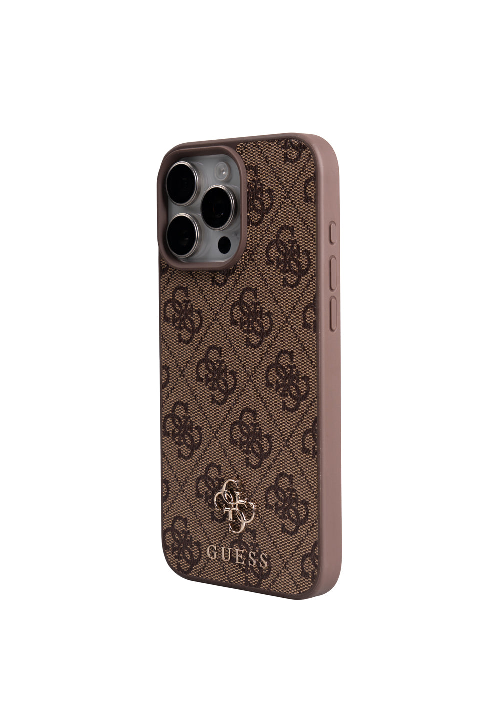 Apple iPhone 16 Pro Max Kılıf Guess Orijinal Lisanslı Manyetik Şarj Uyumlu Askılı ve 4G Logo Kartlıklı Kapak