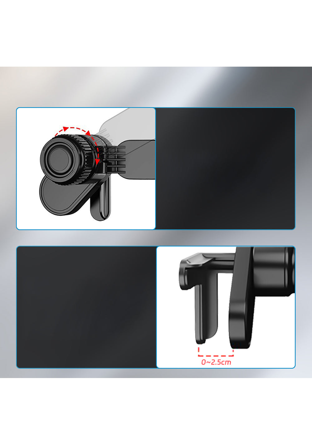 Go Des GD-HD341 V Köşeli Ayarlanabilir Magnetik Araç İçi Telefon Tutucu