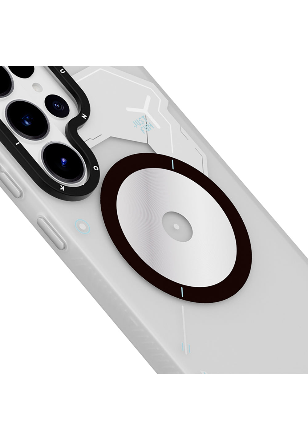 Galaxy S26 Ultra Kılıf Manyetik Şarj Uyumlu Disk Desenli Youngkit Disc Battle Kapak