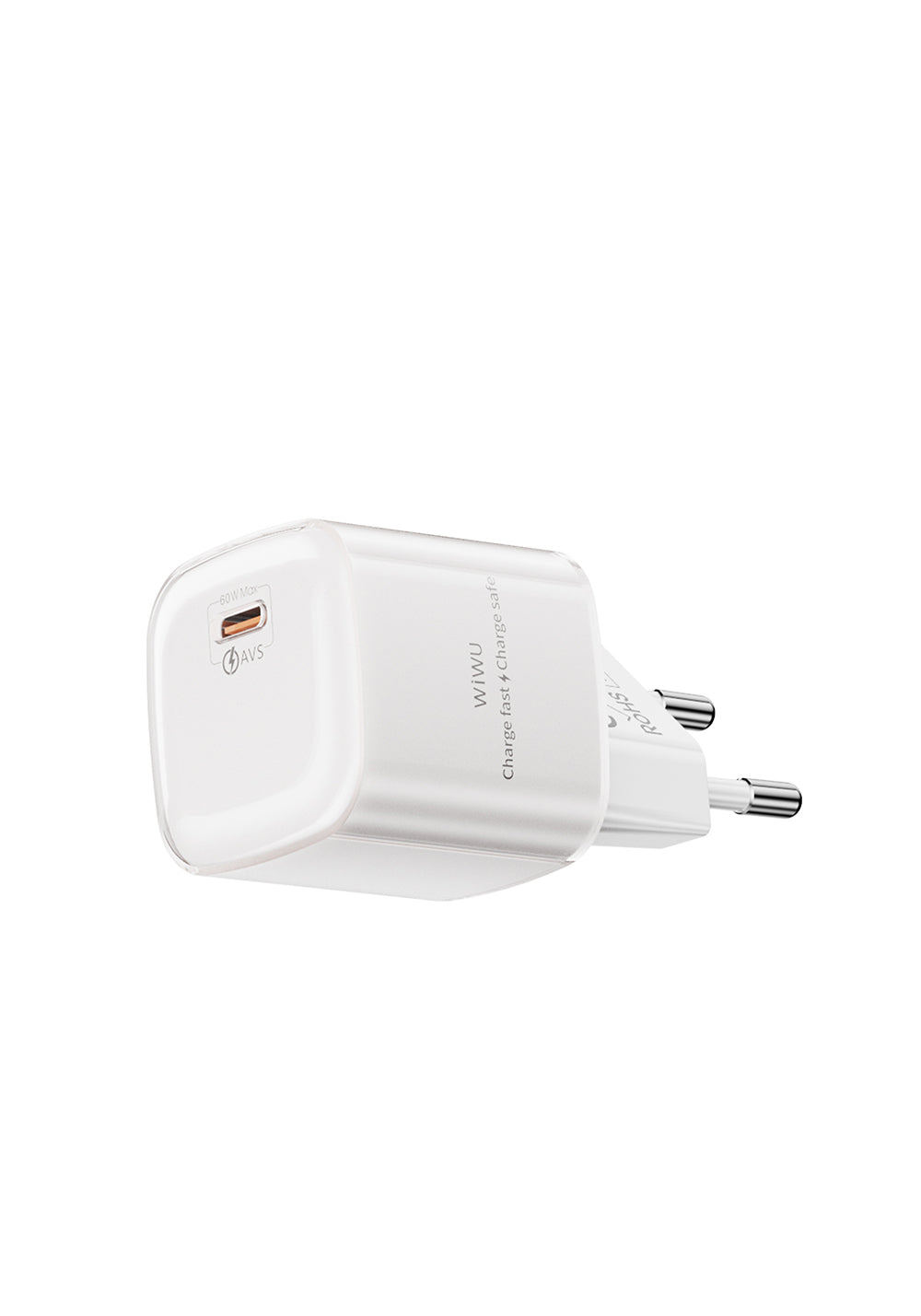 Wiwu Wi-G037 Jade Dynamic Serisi AVS Özellikli GaN Tech PD Hızlı Şarj Özellikli Şarj Başlığı 60W