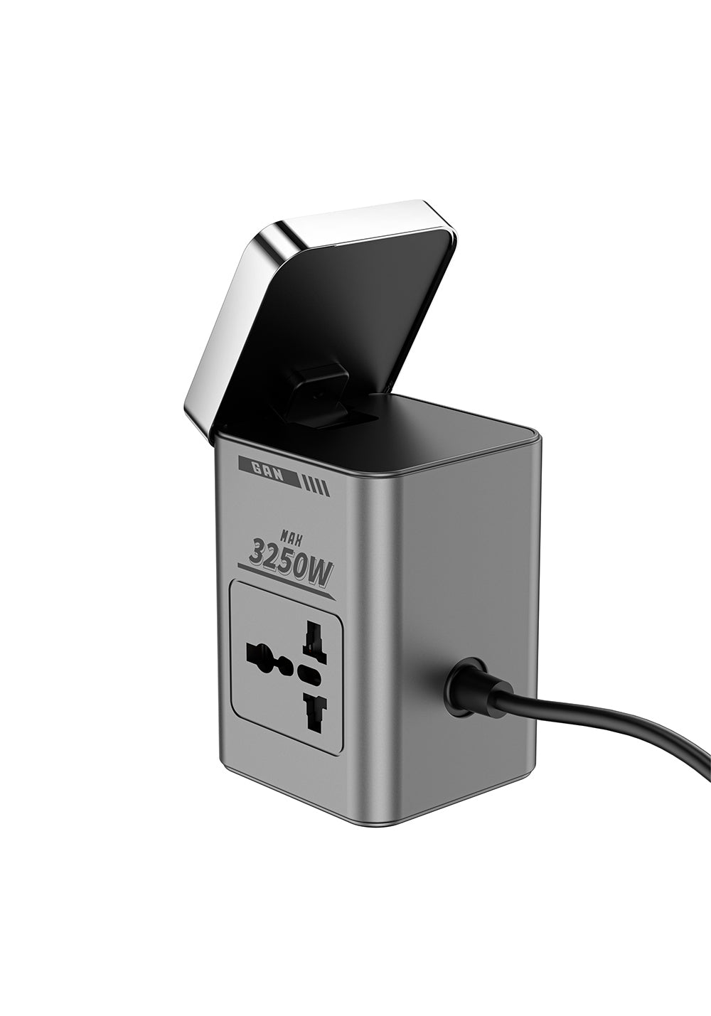 Wiwu Wi-W040 Telefon & Akıllı Saat & Kulaklık İçin GaN 65W 8in1 Şarj İstasyonu