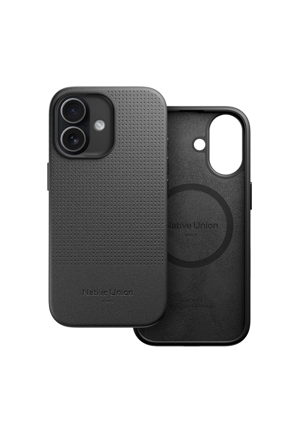 Apple iPhone 17 Kılıf Manyetik Şarj Uyumlu Deri Dokulu Native Union 2025 Active Serisi Kapak