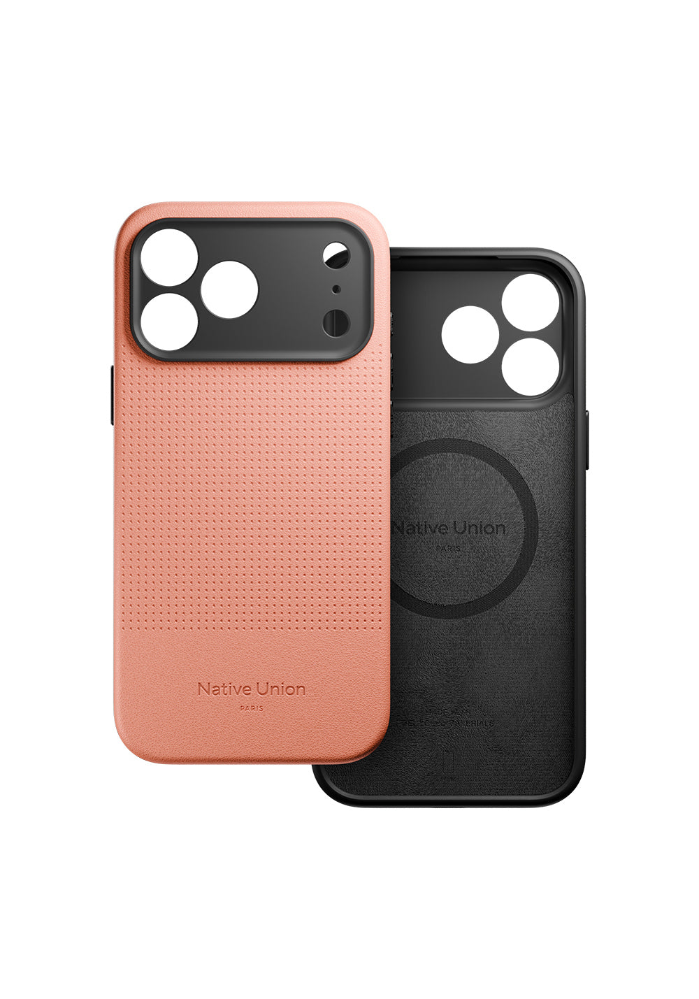 Apple iPhone 17 Pro Max Kılıf Manyetik Şarj Uyumlu Deri Dokulu Native Union 2025 Active Serisi Kapak
