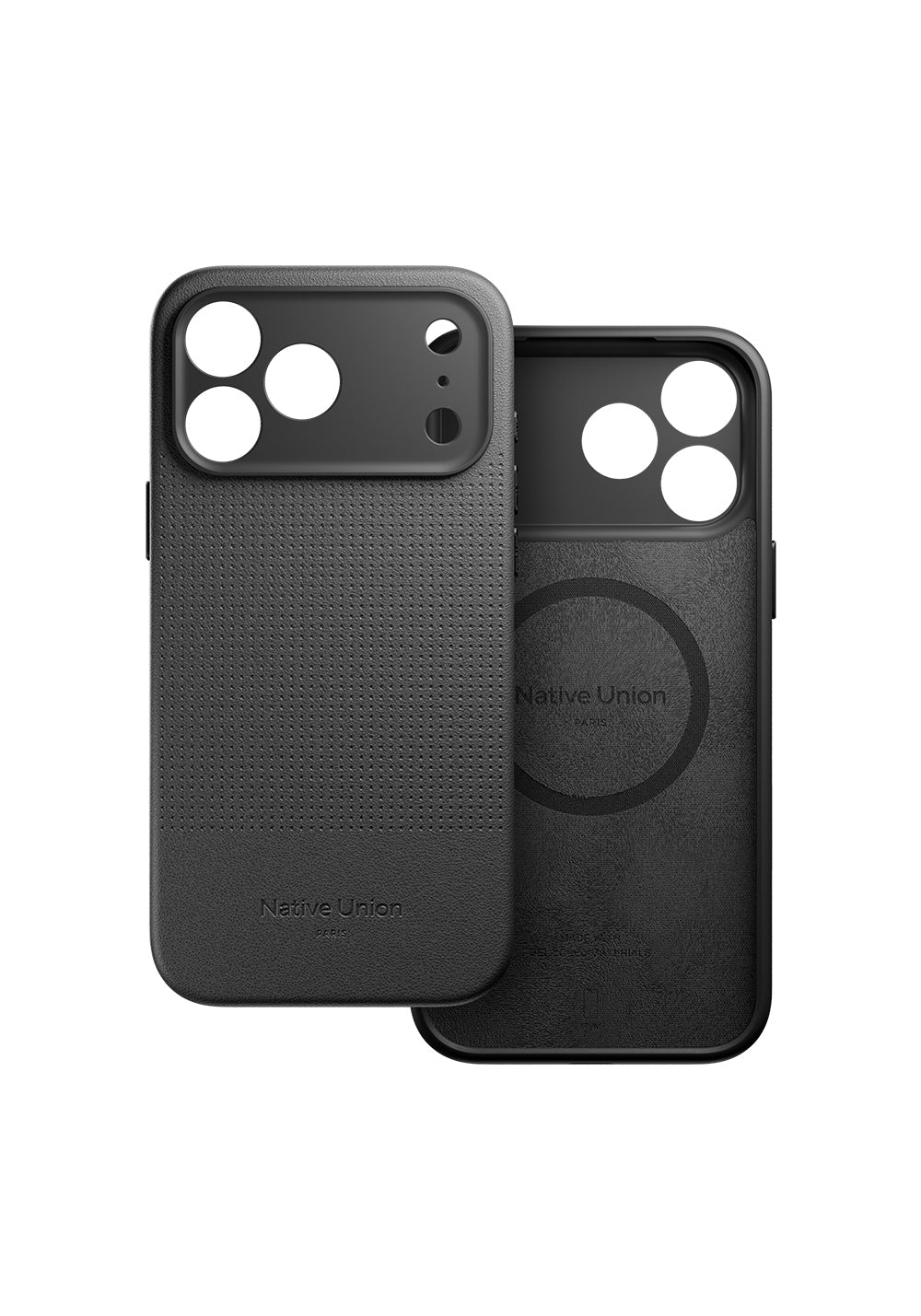 Apple iPhone 17 Pro Max Kılıf Manyetik Şarj Uyumlu Deri Dokulu Native Union 2025 Active Serisi Kapak