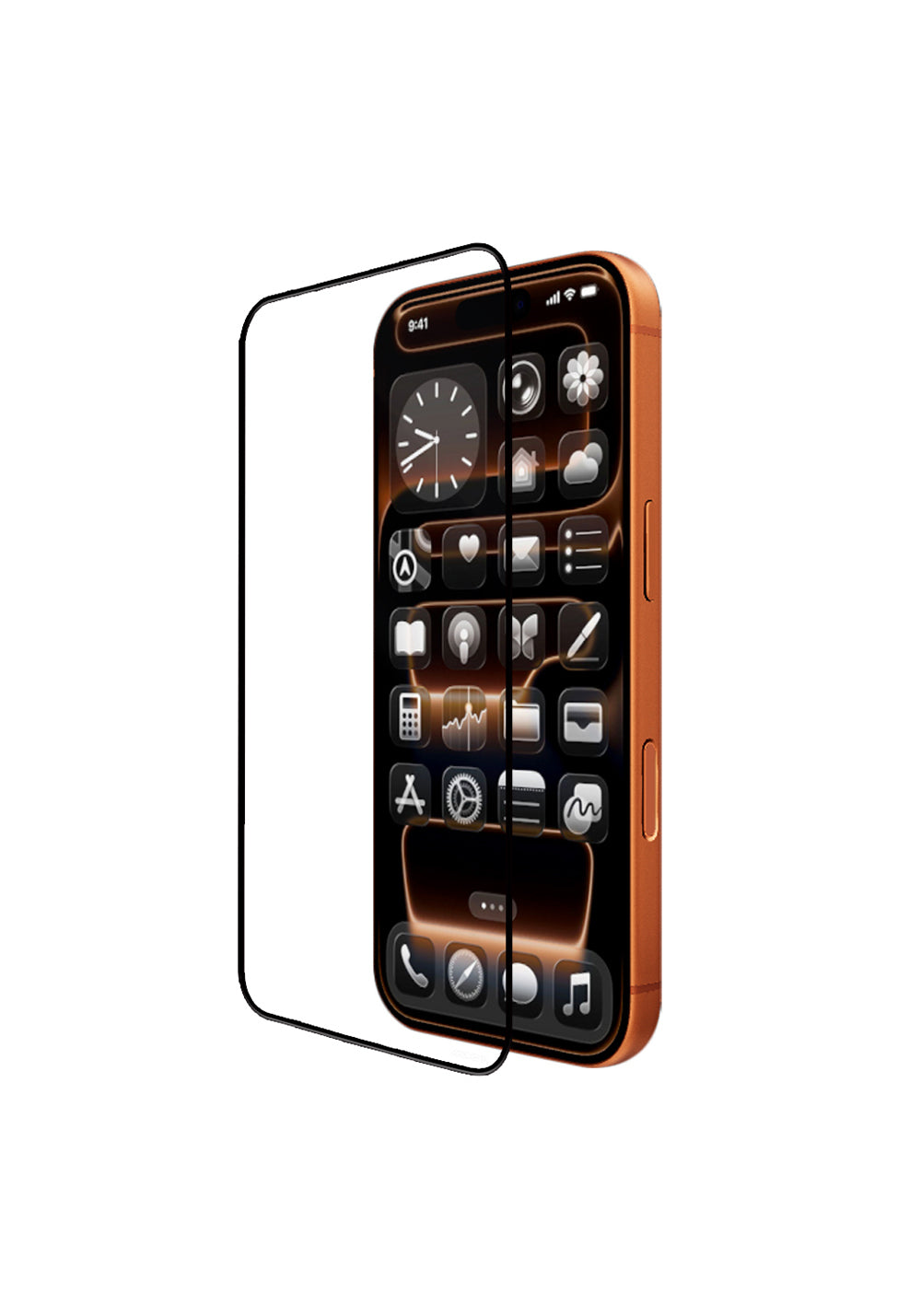 Apple iPhone 17 Pro Mohseven Pure Safir Coating HD 3D Glue Temperli Cam Ekran Koruyucu