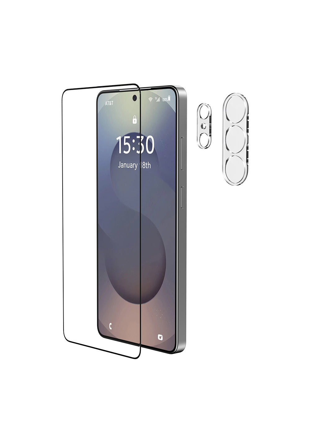 Galaxy S26 Ultra Raptic 2in1 Bundle Kit Parmak İzi BırakmayanTemperli Ekran Koruyucu + Lens Koruyucu Set