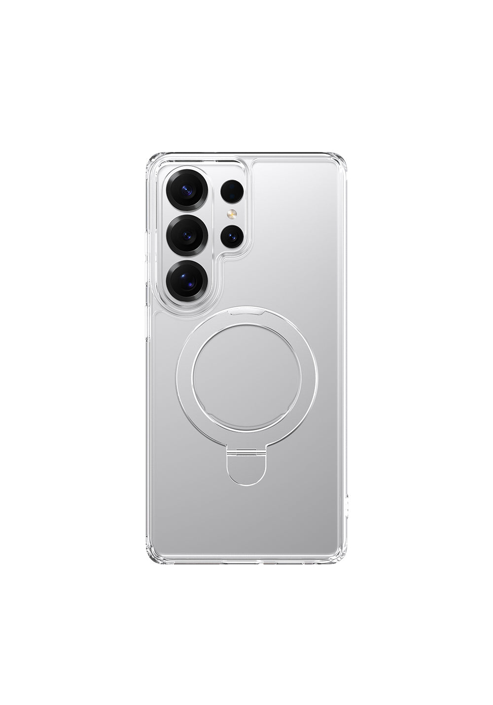 Galaxy S26 Ultra Kılıf Manyetik Şarj Uyumlu Raptic Air Stand Serisi Buzlu Transparan Tasarımlı Standlı Kapak