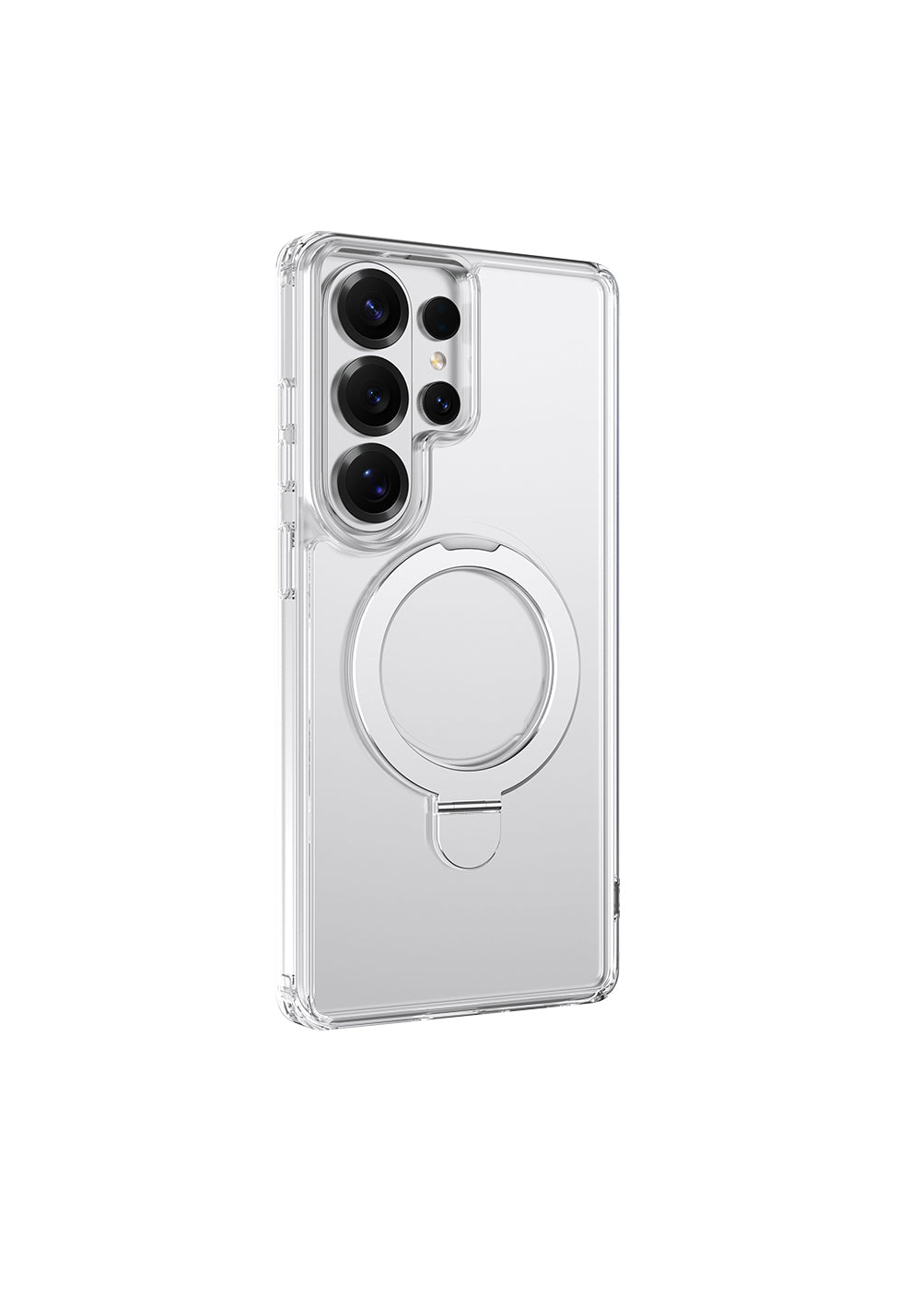 Galaxy S26 Ultra Kılıf Manyetik Şarj Uyumlu Raptic Air Stand Serisi Buzlu Transparan Tasarımlı Standlı Kapak