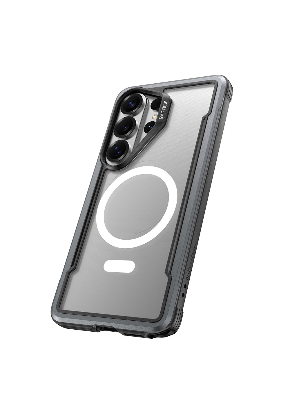 Galaxy S26 Ultra Kılıf Manyetik Şarj Uyumlu Airbagli Raptic Shield Serisi Şeffaf Arka Yüzey Kapak