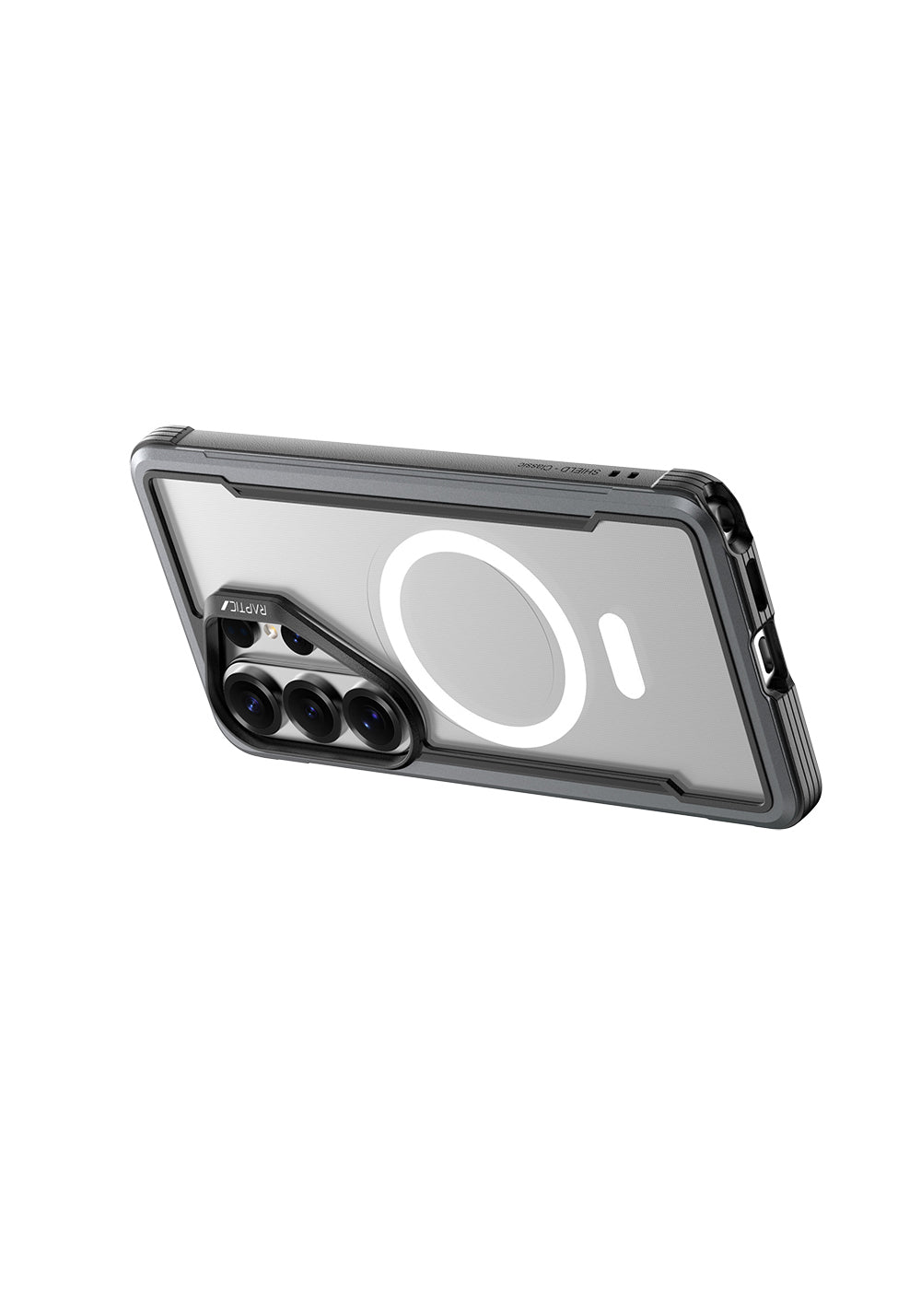 Galaxy S26 Ultra Kılıf Manyetik Şarj Uyumlu Airbagli Raptic Shield Serisi Şeffaf Arka Yüzey Kapak