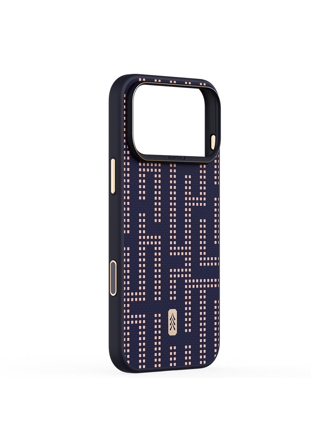 Apple iPhone 17 Pro Max Kılıf Manyetik Şarj Uyumlu Raptic Aramid Dual Grid Serisi Karbon Kapak