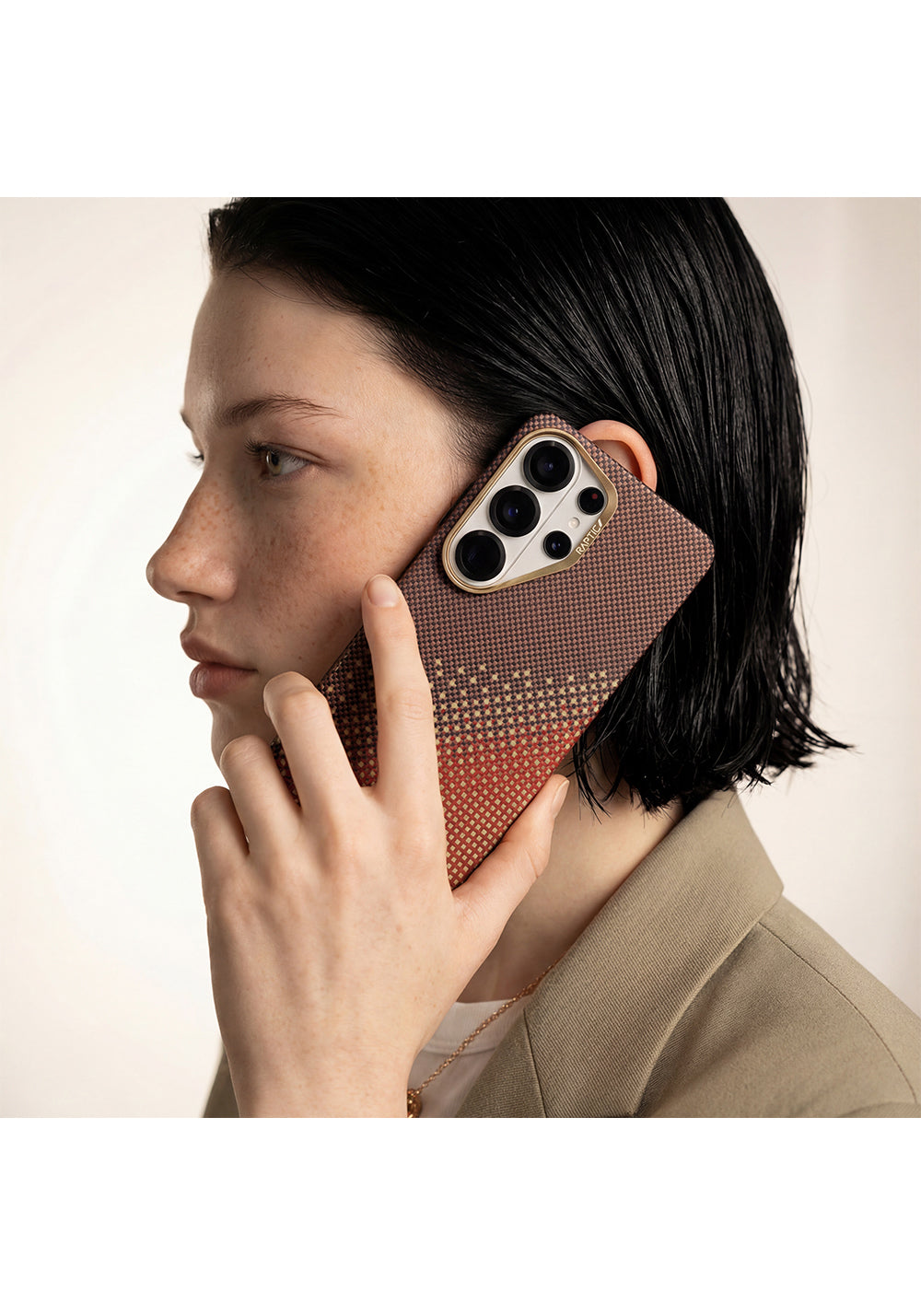 Galaxy S26 Ultra Kılıf Manyetik Şarj Uyumlu Raptic Aramid Skin Serisi Karbon Kapak