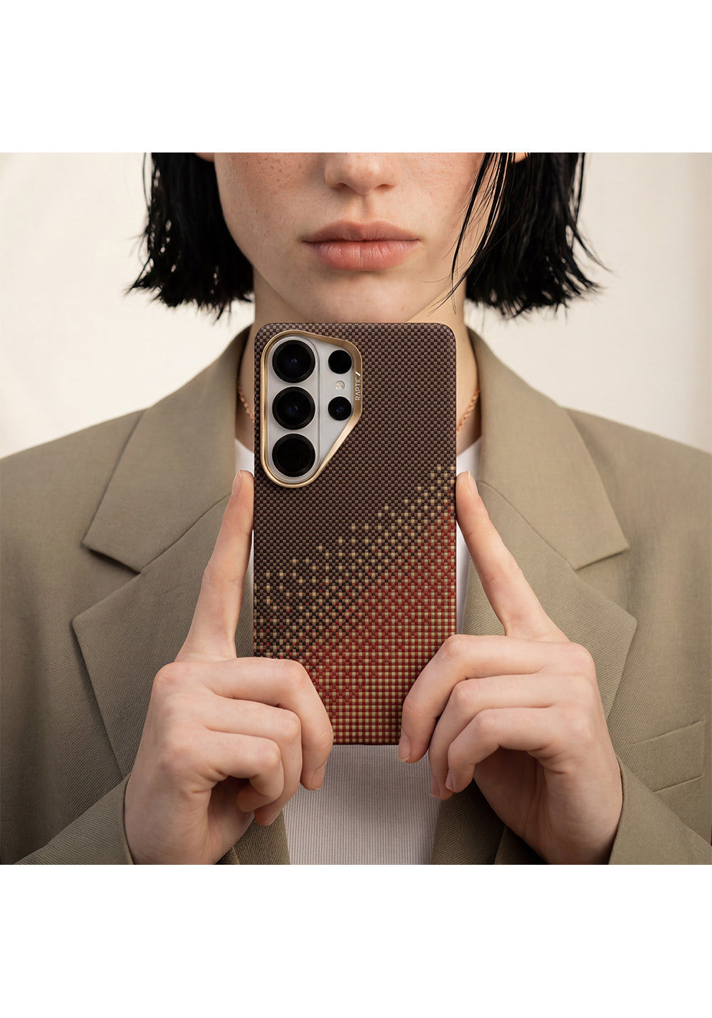 Galaxy S26 Ultra Kılıf Manyetik Şarj Uyumlu Raptic Aramid Skin Serisi Karbon Kapak