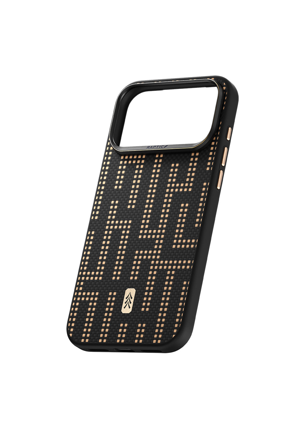 Apple iPhone 17 Pro Kılıf Manyetik Şarj Uyumlu Raptic Aramid Skin Serisi Karbon Kapak