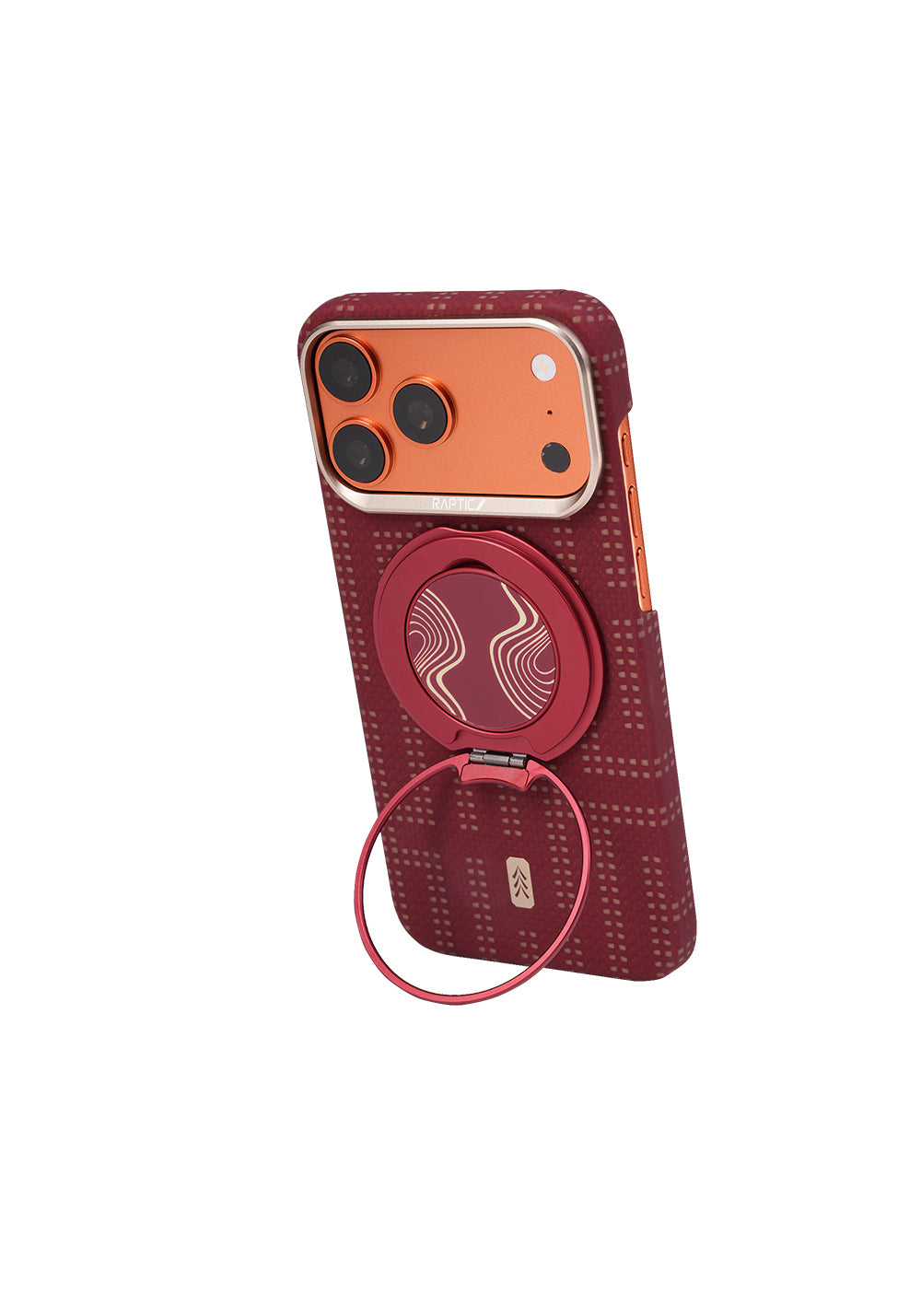 Apple iPhone 17 Pro Max Kılıf Manyetik Şarj Uyumlu Raptic Aramid Skin Serisi Karbon Kapak