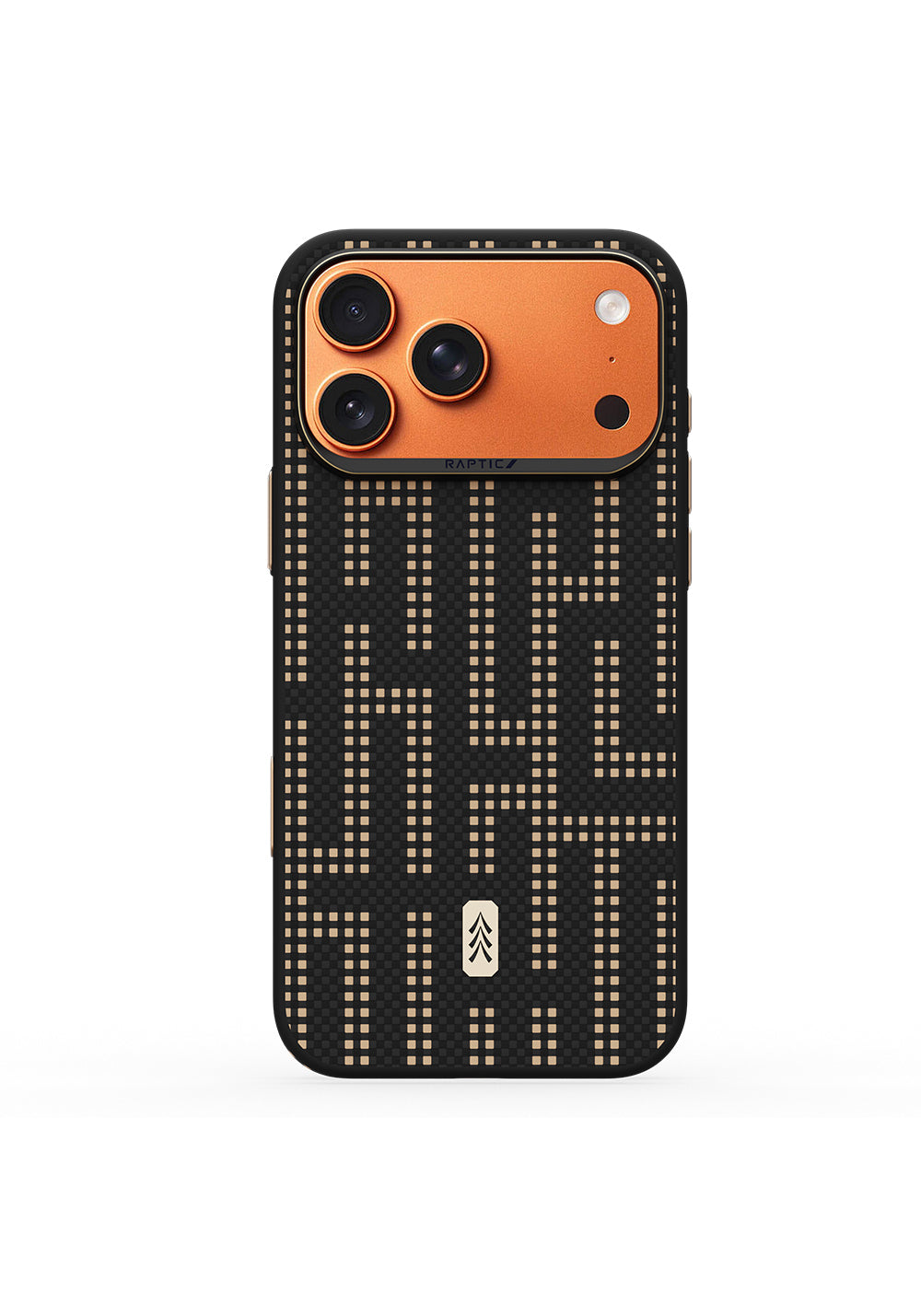 Apple iPhone 17 Pro Max Kılıf Manyetik Şarj Uyumlu Raptic Aramid Skin Serisi Karbon Kapak