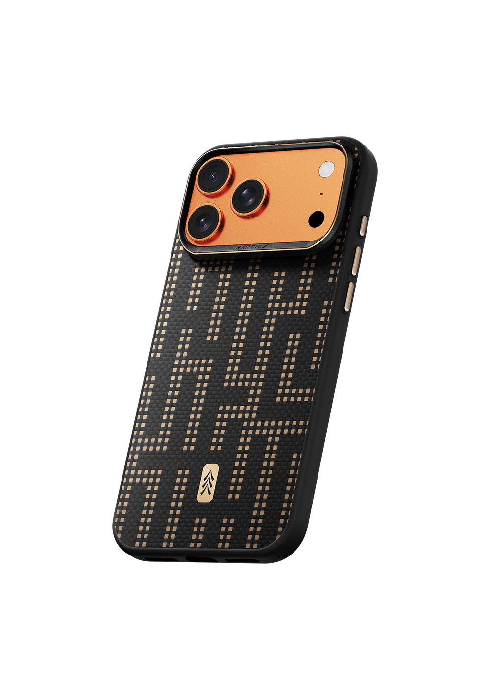 Apple iPhone 17 Pro Max Kılıf Manyetik Şarj Uyumlu Raptic Aramid Skin Serisi Karbon Kapak