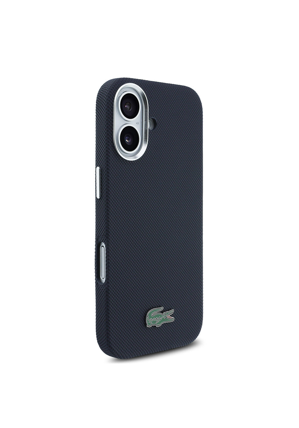 Apple iPhone 17 Kılıf Lacoste Orijinal Lisanslı M-Safe Şarj Özellikli PVC Pike Desenli Arka Yüzey İkonik Timsah Dokuma Logolu Kapak