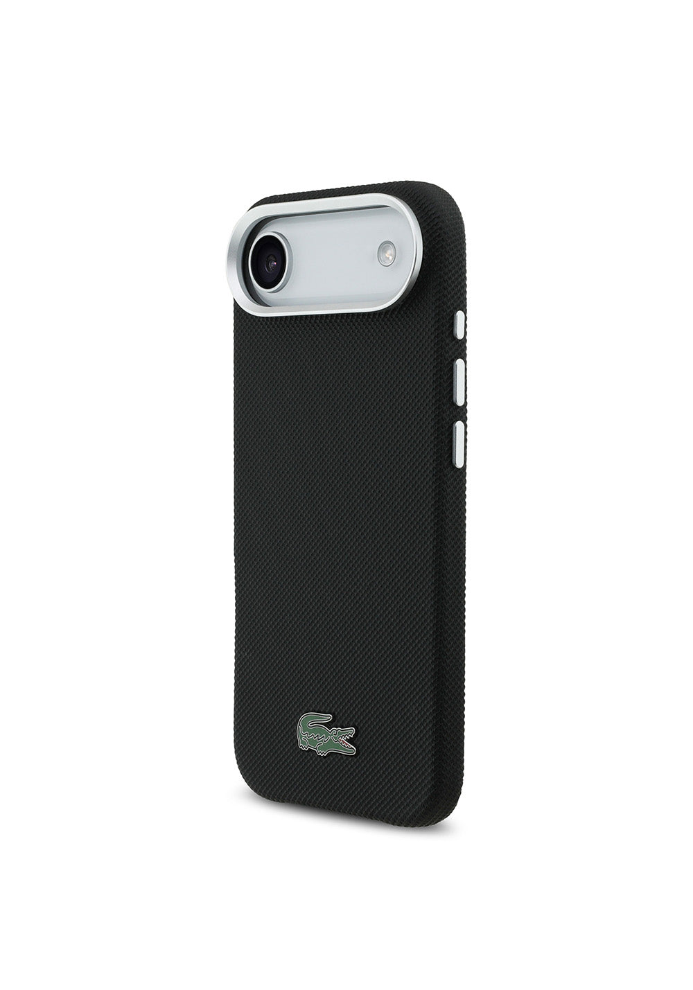 Apple iPhone 17 Air Kılıf Lacoste Orijinal Lisanslı M-Safe Şarj Özellikli PVC Pike Desenli Arka Yüzey İkonik Timsah Dokuma Logolu Kapak