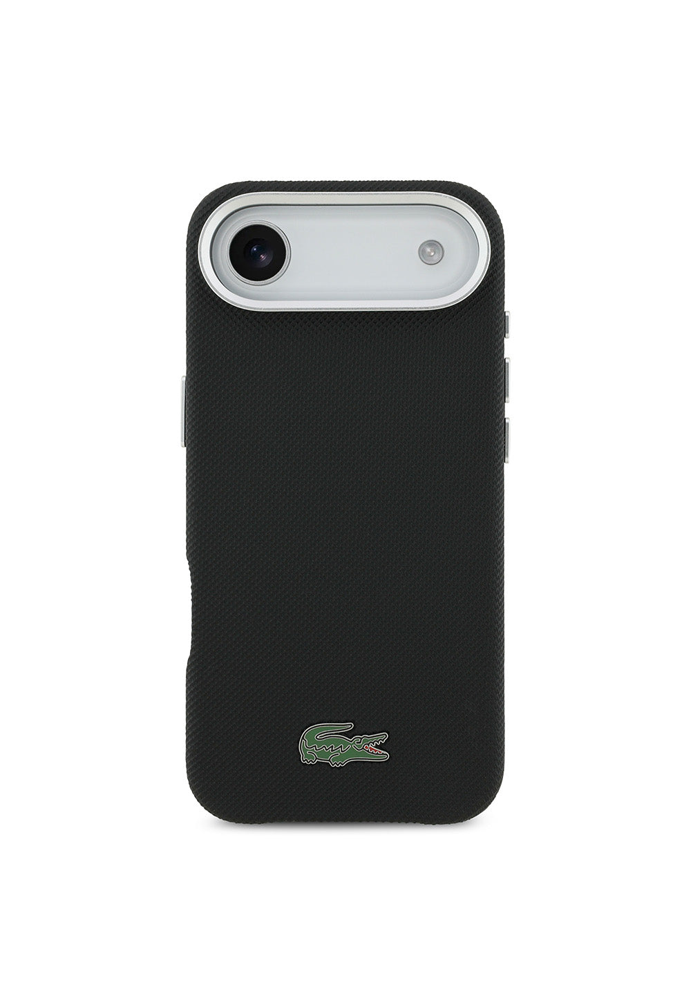 Apple iPhone 17 Air Kılıf Lacoste Orijinal Lisanslı M-Safe Şarj Özellikli PVC Pike Desenli Arka Yüzey İkonik Timsah Dokuma Logolu Kapak