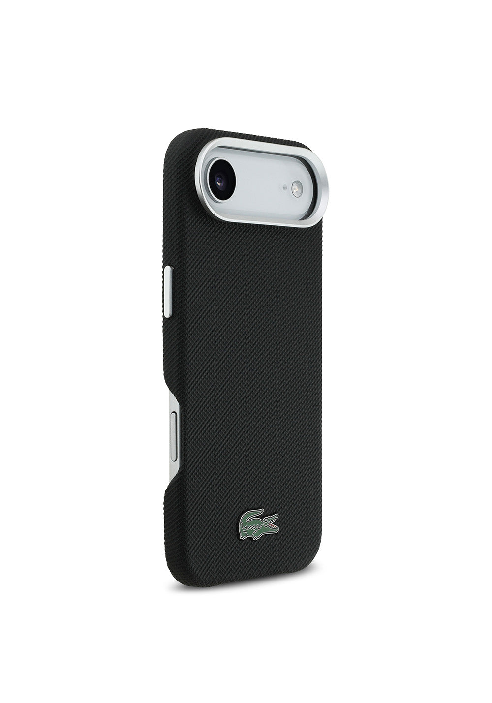 Apple iPhone 17 Air Kılıf Lacoste Orijinal Lisanslı M-Safe Şarj Özellikli PVC Pike Desenli Arka Yüzey İkonik Timsah Dokuma Logolu Kapak