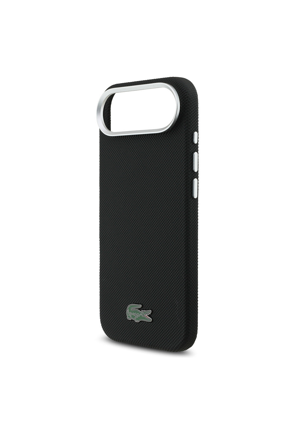 Apple iPhone 17 Air Kılıf Lacoste Orijinal Lisanslı M-Safe Şarj Özellikli PVC Pike Desenli Arka Yüzey İkonik Timsah Dokuma Logolu Kapak