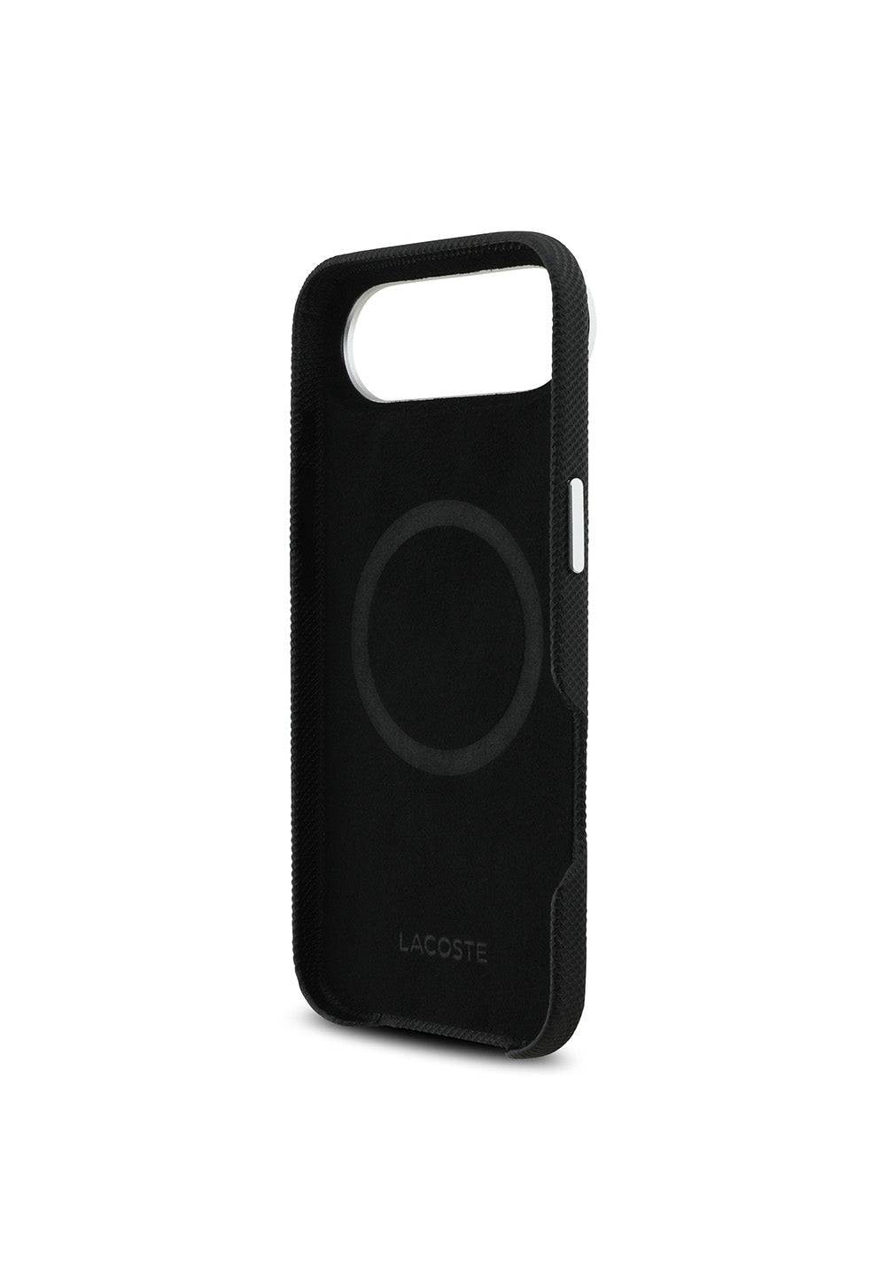 Apple iPhone 17 Air Kılıf Lacoste Orijinal Lisanslı M-Safe Şarj Özellikli PVC Pike Desenli Arka Yüzey İkonik Timsah Dokuma Logolu Kapak