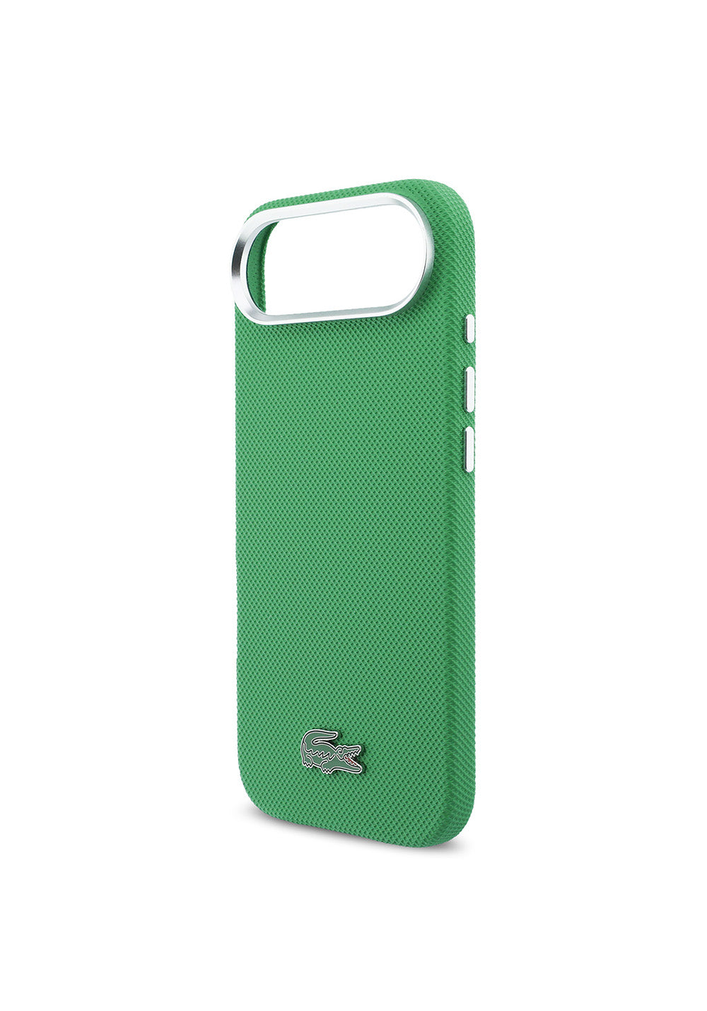 Apple iPhone 17 Air Kılıf Lacoste Orijinal Lisanslı M-Safe Şarj Özellikli PVC Pike Desenli Arka Yüzey İkonik Timsah Dokuma Logolu Kapak