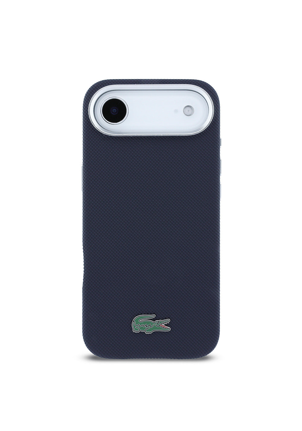 Apple iPhone 17 Air Kılıf Lacoste Orijinal Lisanslı M-Safe Şarj Özellikli PVC Pike Desenli Arka Yüzey İkonik Timsah Dokuma Logolu Kapak