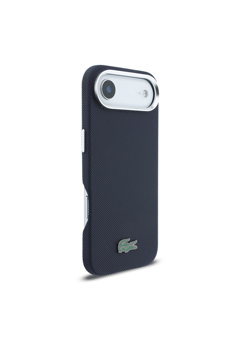 Apple iPhone 17 Air Kılıf Lacoste Orijinal Lisanslı M-Safe Şarj Özellikli PVC Pike Desenli Arka Yüzey İkonik Timsah Dokuma Logolu Kapak