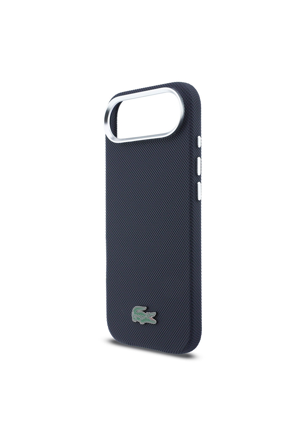 Apple iPhone 17 Air Kılıf Lacoste Orijinal Lisanslı M-Safe Şarj Özellikli PVC Pike Desenli Arka Yüzey İkonik Timsah Dokuma Logolu Kapak