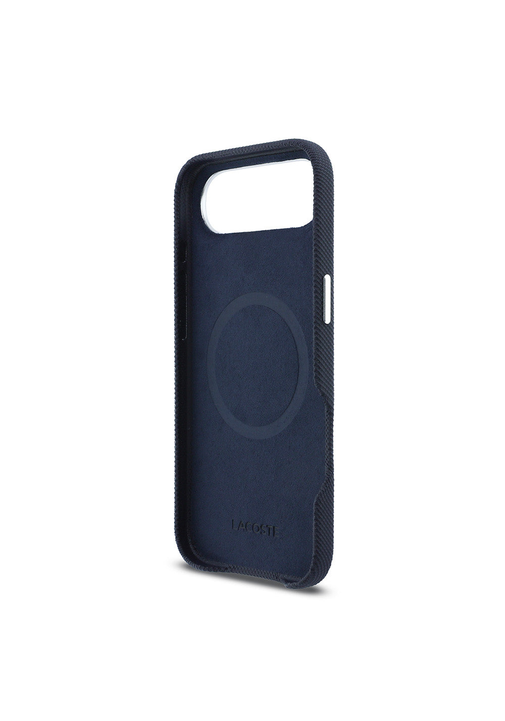 Apple iPhone 17 Air Kılıf Lacoste Orijinal Lisanslı M-Safe Şarj Özellikli PVC Pike Desenli Arka Yüzey İkonik Timsah Dokuma Logolu Kapak