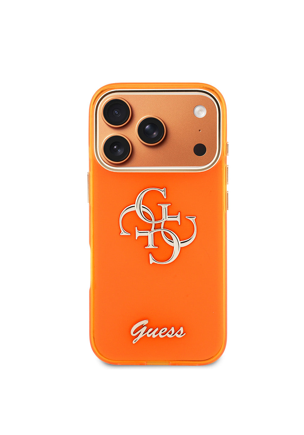 Apple iPhone 17 Pro Kılıf Guess Orijinal Lisanslı Yazı ve 4G Büyük Metal Logolu Silikon Kapak