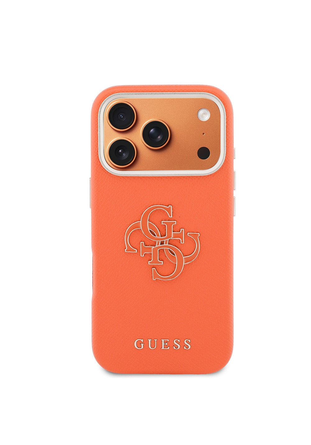Apple iPhone 17 Pro Kılıf Guess Orijinal Lisanslı 4G Büyük Metal Kamera Çerçeveli PU Deri Resin Kapak