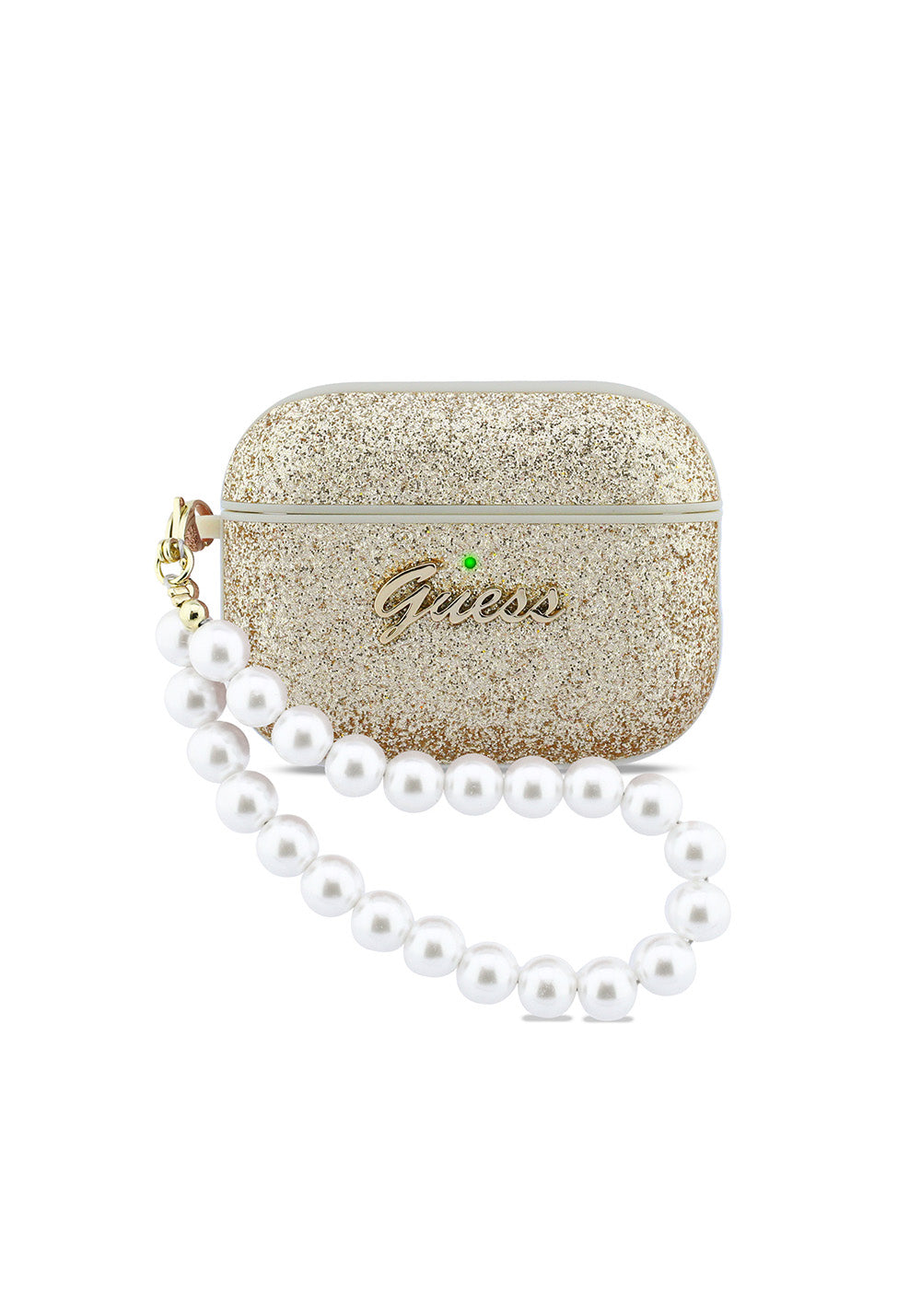 Apple Airpods Pro 3 Kılıf Guess Glitter İnci Bilek Askılı Kapak