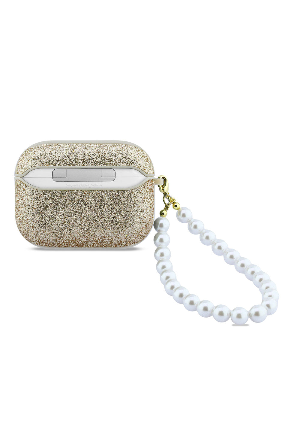 Apple Airpods Pro 3 Kılıf Guess Glitter İnci Bilek Askılı Kapak