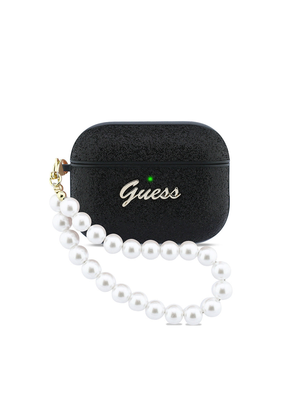 Apple Airpods Pro 3 Kılıf Guess Glitter İnci Bilek Askılı Kapak