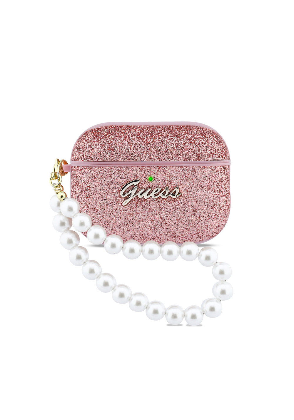 Apple Airpods Pro 3 Kılıf Guess Glitter İnci Bilek Askılı Kapak
