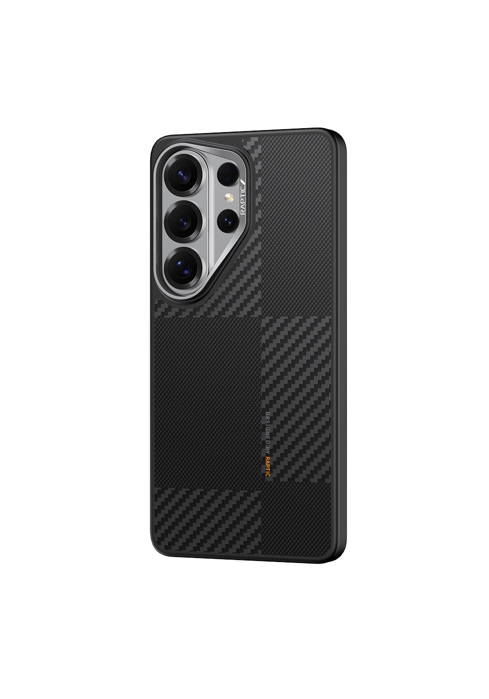 Galaxy S26 Ultra Kılıf Manyetik Şarj Uyumlu 600D Metal Kamera Çerçeveli Raptic Aramid Dual Serisi Karbon Kapak