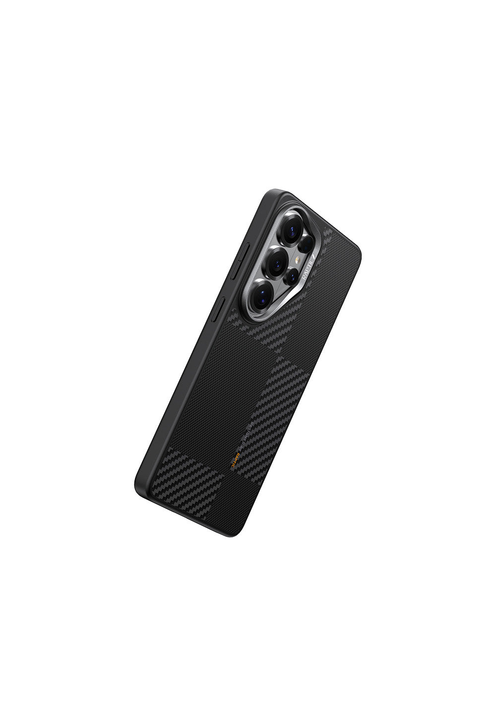 Galaxy S26 Ultra Kılıf Manyetik Şarj Uyumlu 600D Metal Kamera Çerçeveli Raptic Aramid Dual Serisi Karbon Kapak