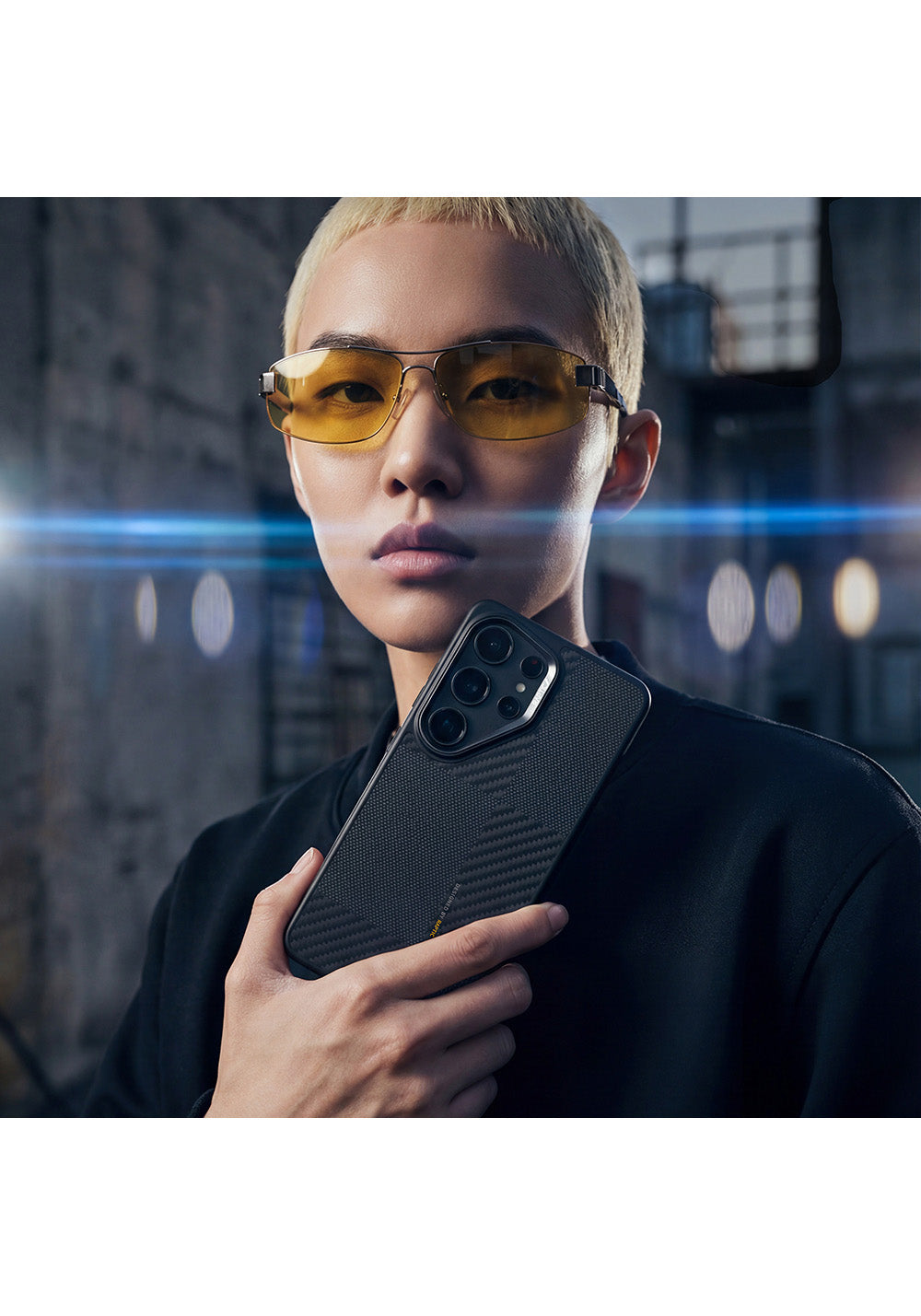 Galaxy S26 Ultra Kılıf Manyetik Şarj Uyumlu 600D Metal Kamera Çerçeveli Raptic Aramid Dual Serisi Karbon Kapak