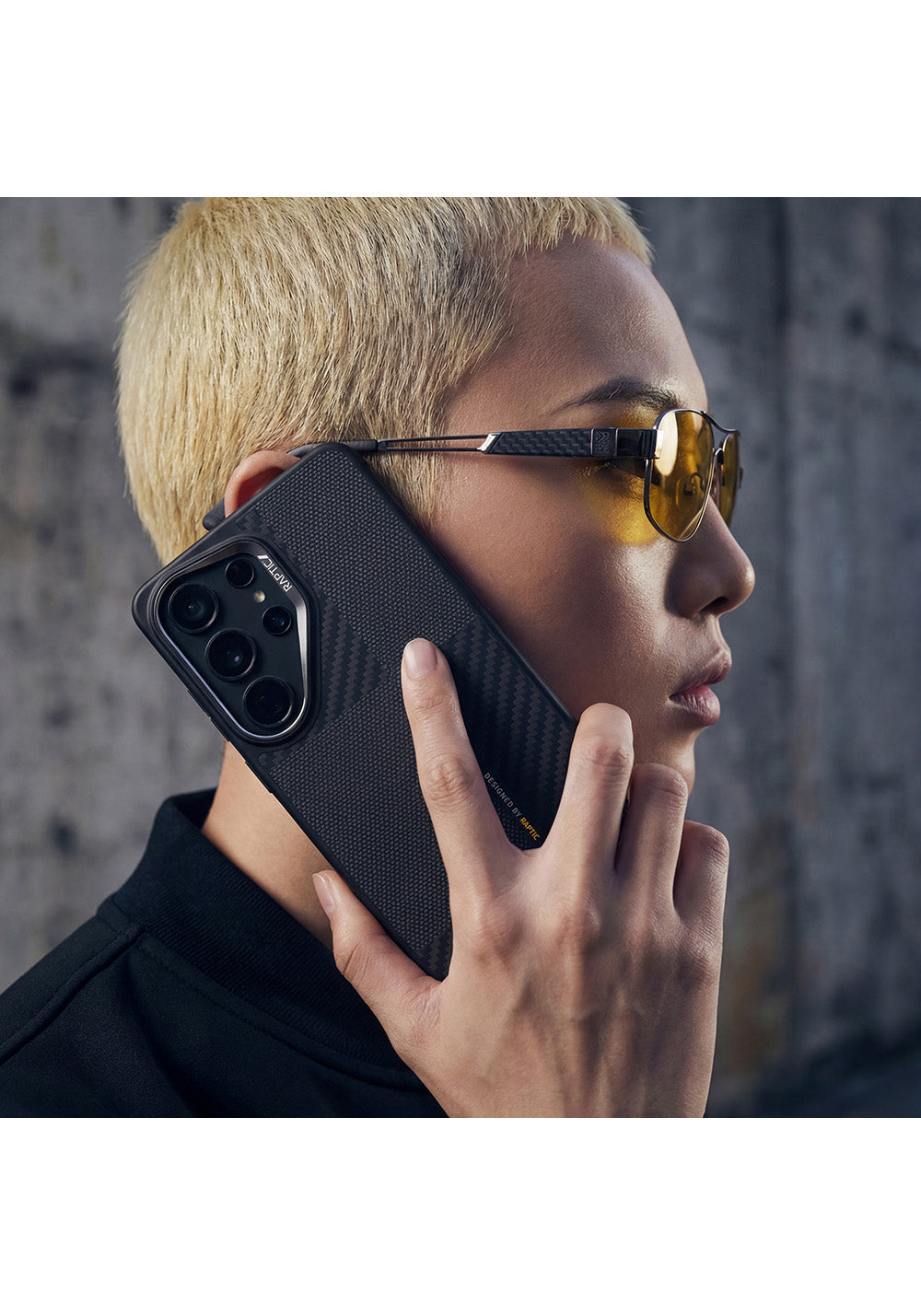 Galaxy S26 Ultra Kılıf Manyetik Şarj Uyumlu 600D Metal Kamera Çerçeveli Raptic Aramid Dual Serisi Karbon Kapak